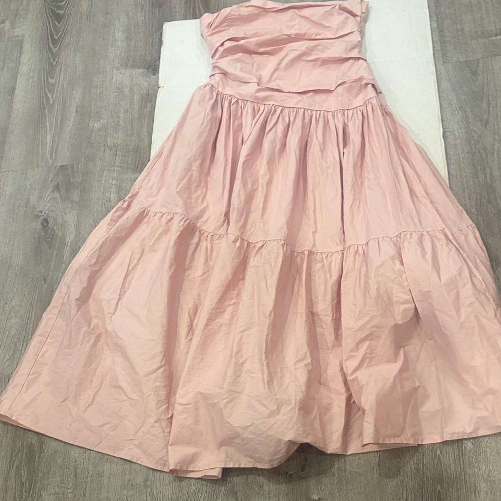 NWOT PETAL & PUP Blanche Strapless Maxi Dress In Orchid Size L - Picture 11 of 12